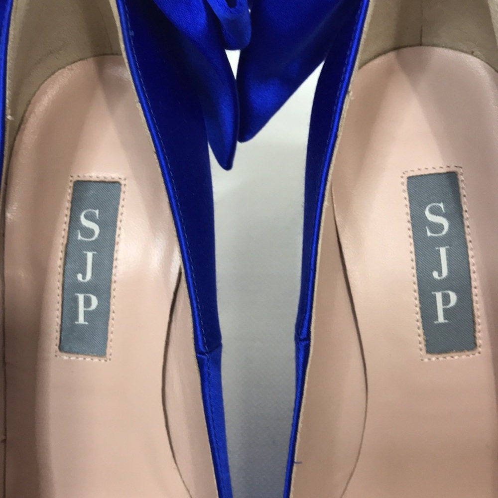 NWOT SJP BY SARAH JESSICA PARKER Lucille Satin Bow heels - Picture 8 of 12